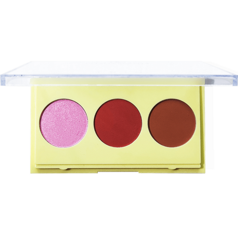 Paleta Trio de Contorno, Blush e Iluminador - Phállebeauty