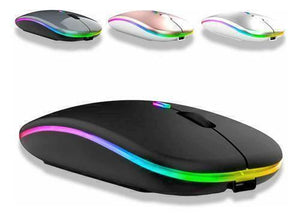 Mouse Sem Fio Usb Recarregável RGB Led - Altomex