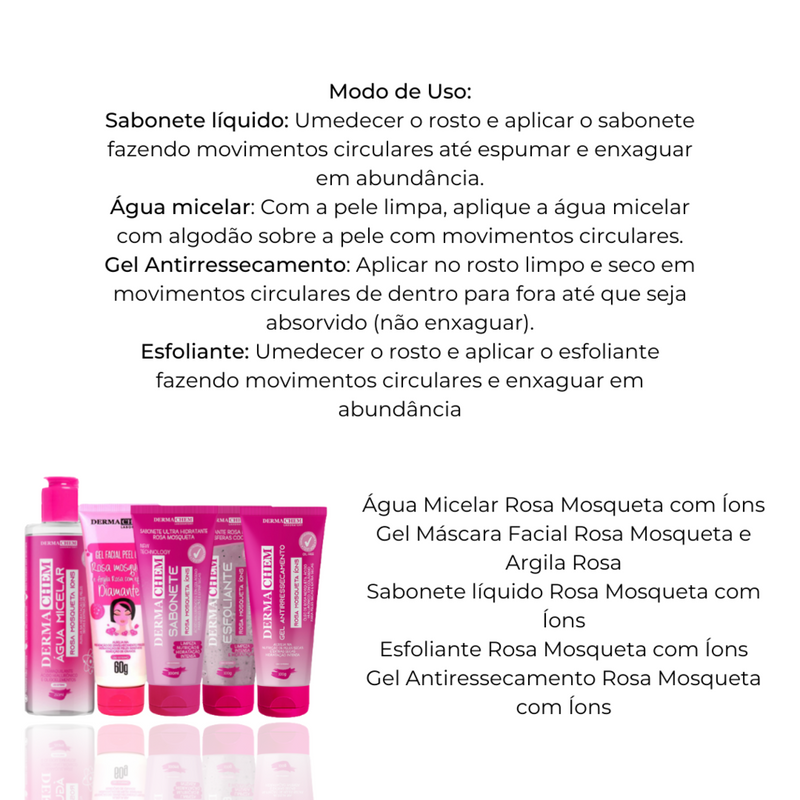 Kit Rosa Mosqueta Completo - Dermachem