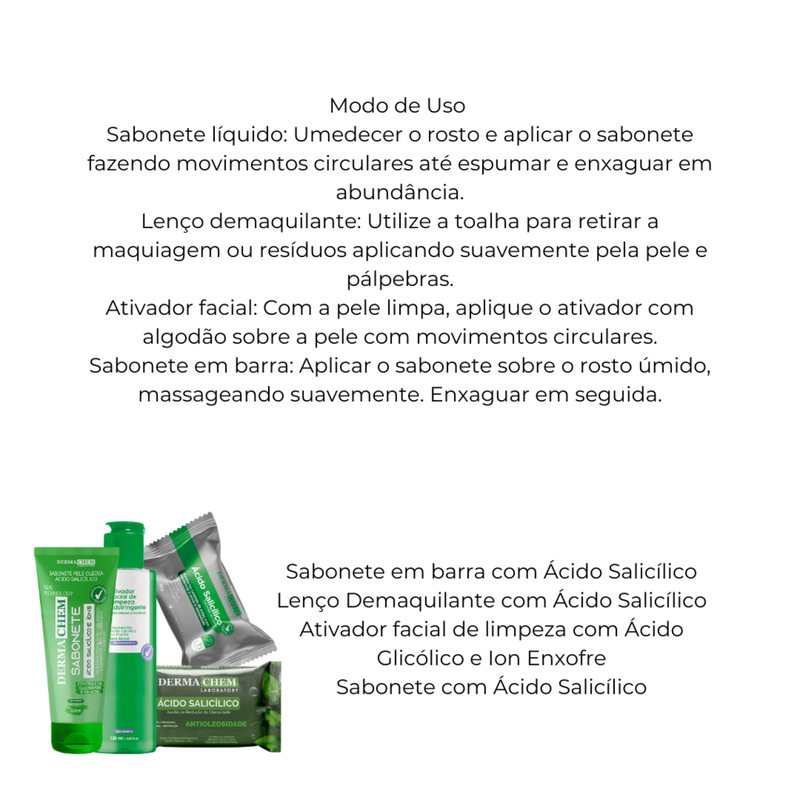 Kit Ácido Salicílico Completo - Dermachem