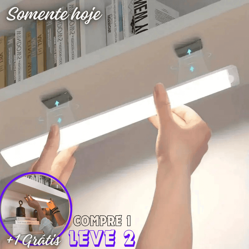 Luminárias LED Recarregável com sensor de movimento (Compre 1 LEVE 2)